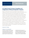 U.S. Federal Income Tax Issues in Acquisitions and Amalgamations