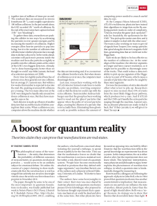 A boost for quantum reality