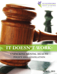It Doesn`t Work: Unpacking Mental Health Policy and Legislation