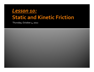 Static friction
