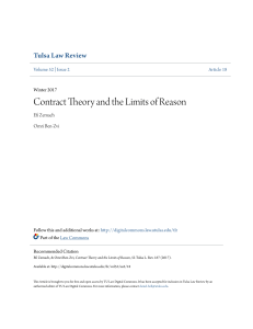Contract Theory and the Limits of Reason