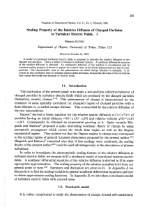 Scaling Property of the Relative Diffusion of Charged Particles in