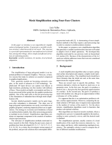 Four-Face Cluster Simplification