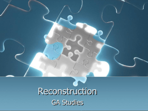 Reconstruction - Cobb Learning