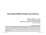 Value-Based Mental Health Care Delivery