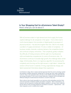 Is Your Shopping Cart for eCommerce Talent Empty?