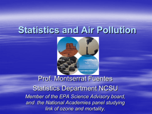 Statistics and Air Pollution