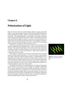 Polarization of Light