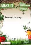 Terracotta army - The Growing Schools Garden