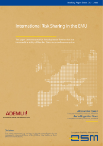 International Risk Sharing in the EMU