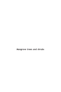 Mangrove trees and shrubs - Food and Agriculture Organization of