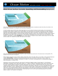 Wind Driven Surface Currents: Upwelling and Downwelling