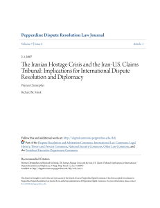 The Iranian Hostage Crisis and the Iran