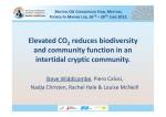 Elevated CO reduces biodiversity and community function in an