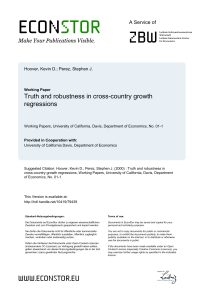 Truth and robustness in cross-country growth regressions