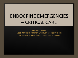 ICUEndocrine - The American Association for the Surgery of Trauma