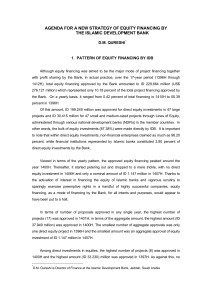 agenda for a new strategy of equity financing by the islamic