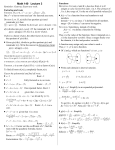 Math 140 Lecture 3 . = x2-a2
