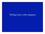 Telling time with magnets