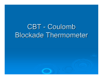 CBT - Coulomb Blockade Thermometer