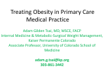 Treating Obesity in Primary Care Medical Practice