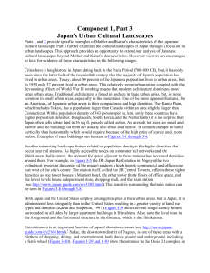 Component 1, Part 3 Japan`s Urban Cultural Landscapes