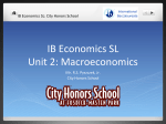 IB Economics SL Unit 2: Macroeconomics