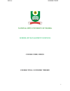 SMS211 - National Open University of Nigeria