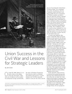 Union Success in the Civil War and Lessons for Strategic Leaders