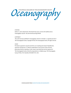 Dohan, K., and N. Maximenko, 2010: Monitoring ocean currents with