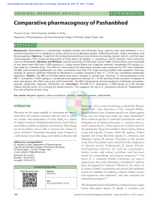 Comparative pharmacognosy of Pashanbhed