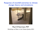Contrasting responses of mean and extreme snowfall to climate