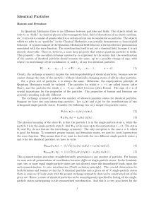 Identical Particles ( + problems 34