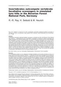 Invertebrates outcompete vertebrate facultative scavengers