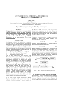 a new principle of digital fractional frequency synthesizer