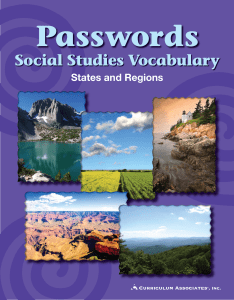 Passwords: Social Studies Vocabulary