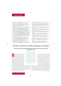 Twins: mirrors of the immune system