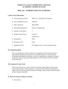 raritan valley community college academic course outline biol-142