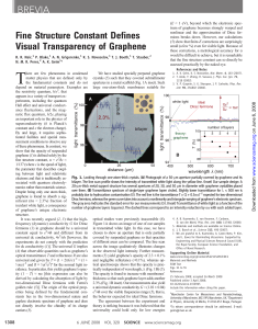Fine Structure Constant Defines Visual Transparency of Graphene
