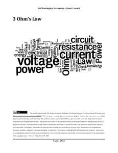 3 Ohm`s Law - Skills Commons