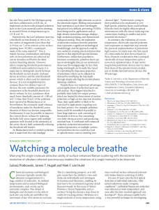 Raman spectroscopy: Watching a molecule breathe