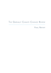 THE GARNAUT CLIMATE CHANGE REvIEW