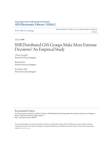 Will Distributed GSS Groups Make More Extreme Decisions? An