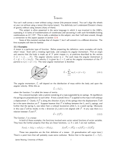 Tensors - University of Miami Physics Department