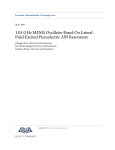 1.05 GHz MEMS Oscillator Based On Lateral-Field