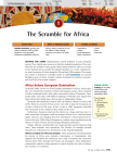 The Scramble for Africa - Columbus Academy Intranet