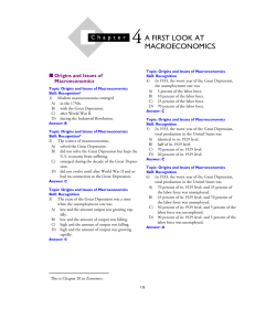 4A FIRST LOOK AT MACROECONOMICS