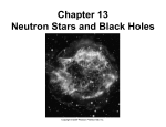 Chapter 13 Neutron Stars and Black Holes