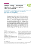 Tambora 1815 as a test case for high impact volcanic eruptions