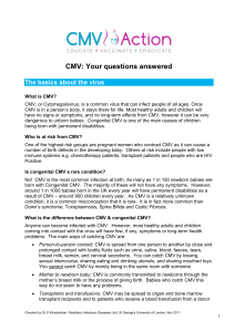 National Congenital CMV Disease Registry